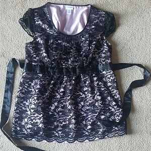 Motherhood Size L  black lace shirt